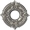 Ekena Millwork Attica Thermoformed PVC Ceiling Medallion Fits Canopies up to 4 1/8-in., Aged Dark Steel CMP10ATCST - alternate 1